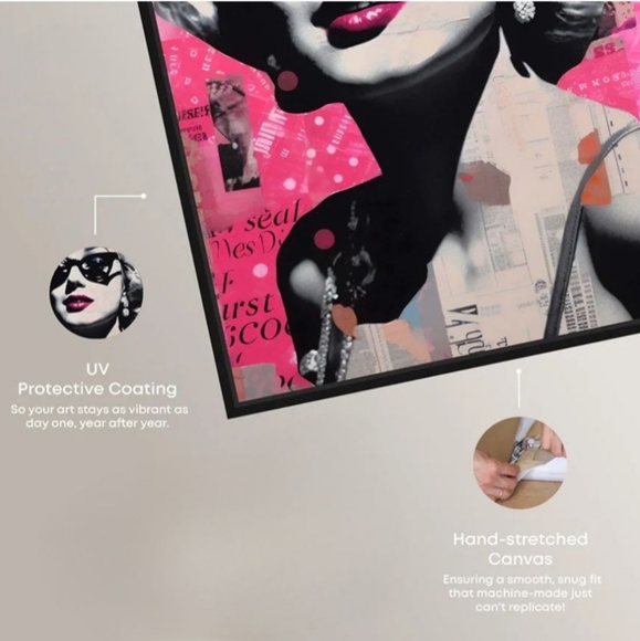 Oliver Art Marilyn Monroe Canvas Art - Picture 4 of 5